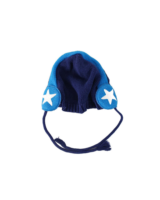 A Navy Winter Hats from DPAM in size 6-12M for boy. (Front View)