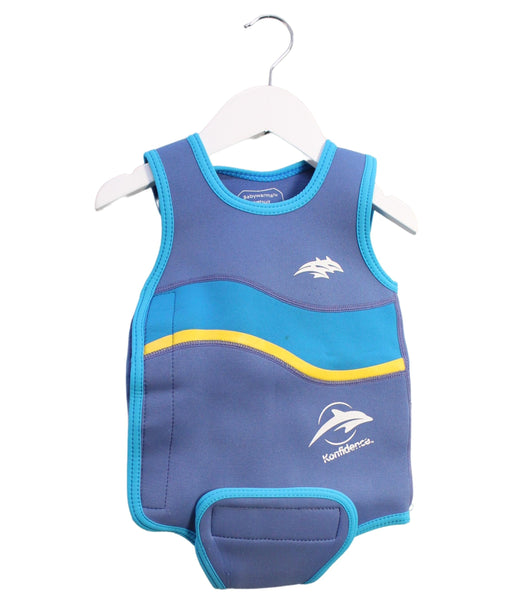 A Blue Wetsuits from Konfidence in size 12-24M for boy. (Front View)