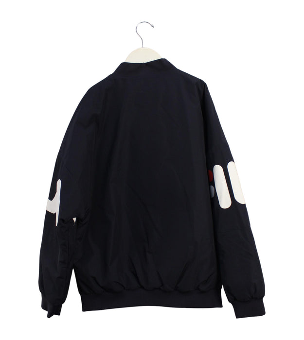 A Black Lightweight Jackets from Fila in size 11Y for boy. (Back View)