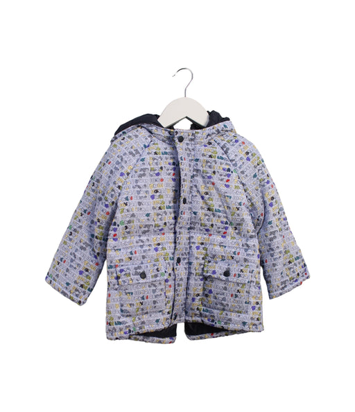 A Blue Puffer/Quilted Jackets from Fendi in size 18-24M for girl. (Front View)