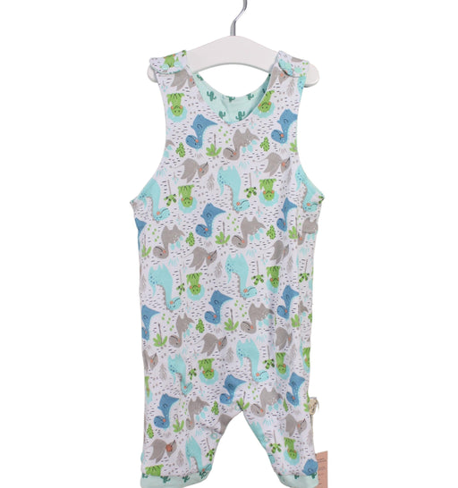 A Green Sleeveless Rompers from Cotton Pigs in size 18-24M for boy. (Front View)
