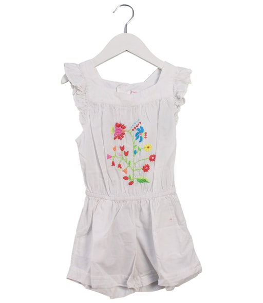 A White Sleeveless Rompers from Kidsagogo in size 4T for girl. (Front View)