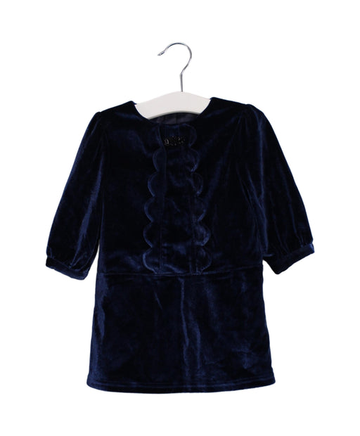 A Navy Long Sleeve Dresses from Billieblush in size 6-12M for girl. (Front View)