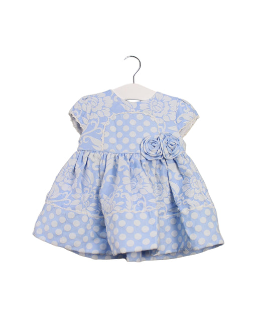 A Blue Sleeveless Dresses from Miranda in size 12-18M for girl. (Front View)