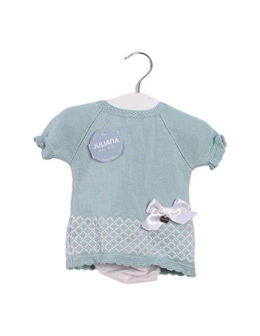 A Green Shorts Sets from Juliana in size 3-6M for girl. (Front View)