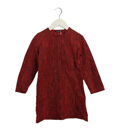 A Red Long Sleeve Dresses from Marimekko in size 4T for girl. (Front View)