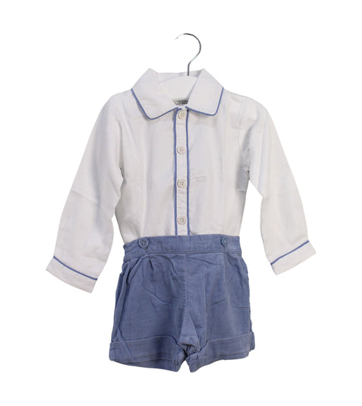 A White Shorts Sets from Rachel Riley in size 3-6M for boy. (Front View)