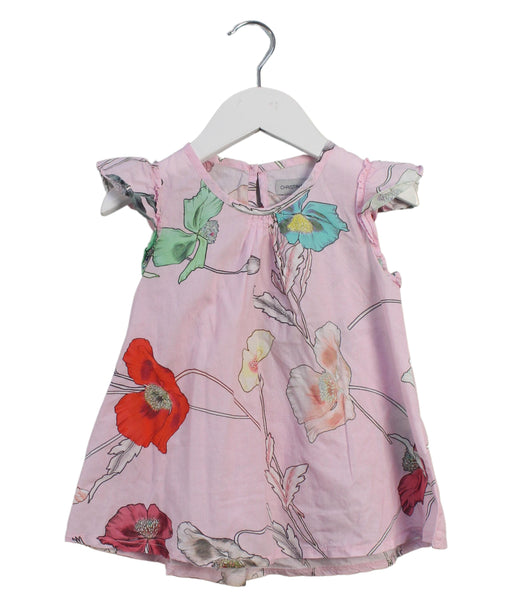 A Pink Short Sleeve Dresses from Christina Rohde in size 3T for girl. (Front View)
