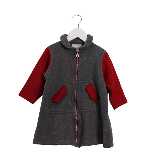 A Grey Coats from Trussardi in size 18-24M for girl. (Front View)