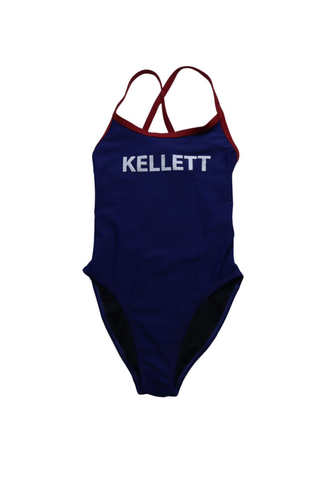 A Blue Swimsuits from Kellett School in size 4T for girl. (Front View)