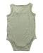 A Green Sleeveless Bodysuits from Mori in size 6-12M for boy. (Back View)