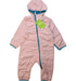 A Pink Snowsuits from Kathmandu in size 6-12M for girl. (Front View)