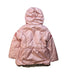 A Pink Puffer/Quilted Jackets from Catimini in size 6T for girl. (Back View)