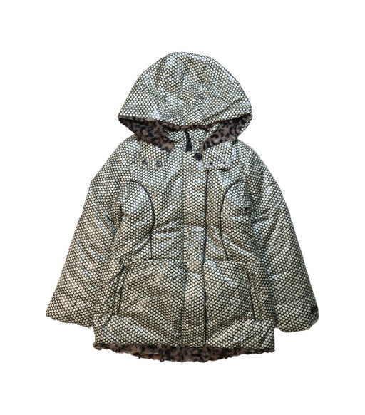 A Black Puffer/Quilted Jackets from Catimini in size 6T for neutral. (Front View)