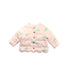 A White Puffer/Quilted Jackets from Jacadi in size 6-12M for girl. (Front View)
