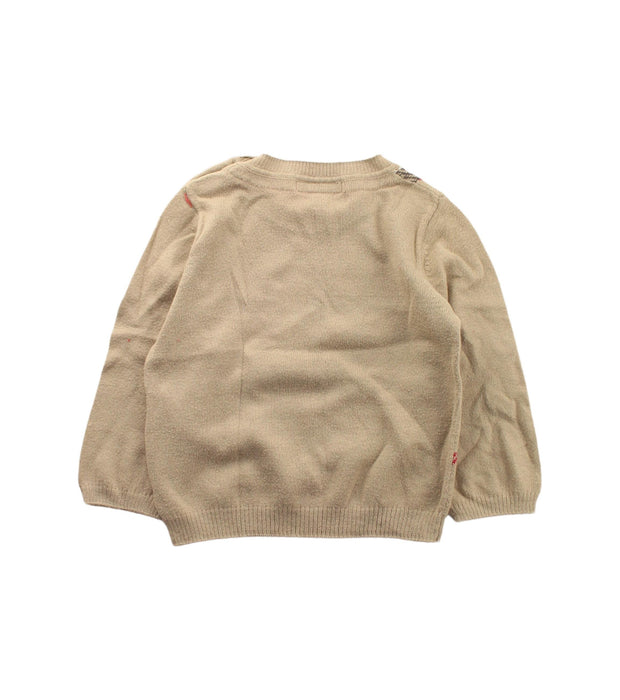A Beige Knit Sweaters from Burberry in size 6-12M for boy. (Back View)