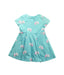 A Green Short Sleeve Dresses from Jacadi in size 3T for girl. (Front View)