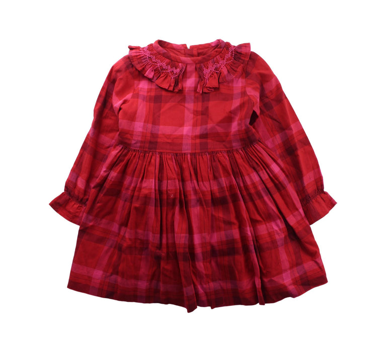A Pink Long Sleeve Dresses from Jacadi in size 3T for girl. (Front View)