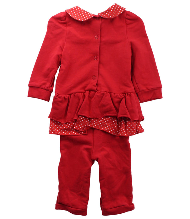 A Red Long Sleeve Jumpsuits from Nicholas & Bears in size 6-12M for girl. (Back View)