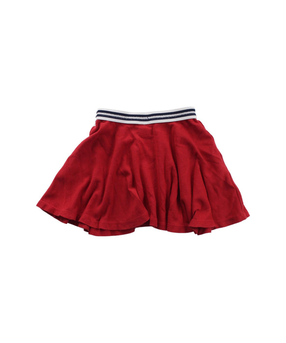 A Red Short Skirts from Petit Bateau in size 4T for girl. (Back View)