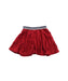 A Red Short Skirts from Petit Bateau in size 4T for girl. (Back View)