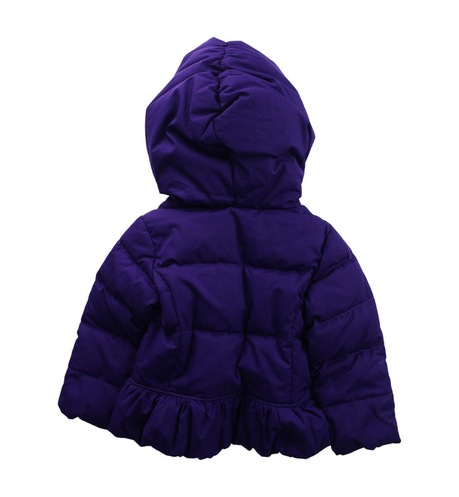 A Purple Puffer/Quilted Jackets from Ralph Lauren in size 3T for girl. (Back View)