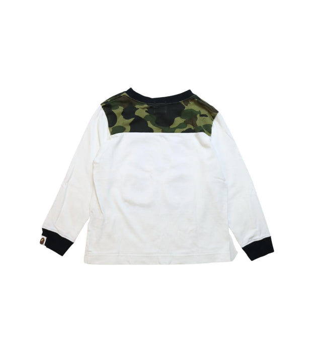 A Multicolour Long Sleeve T Shirts from BAPE KIDS in size 4T for boy. (Back View)