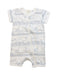 A Blue Short Sleeve Rompers from Wilson & Frenchy in size 6-12M for boy. (Front View)
