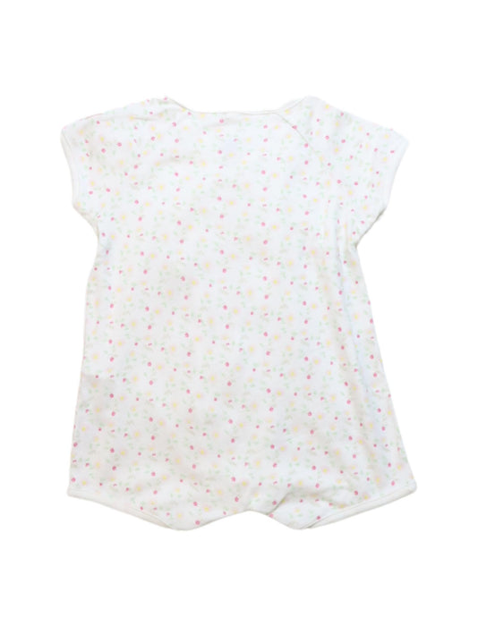 A Multicolour Short Sleeve Rompers from Petit Bateau in size 3-6M for girl. (Back View)