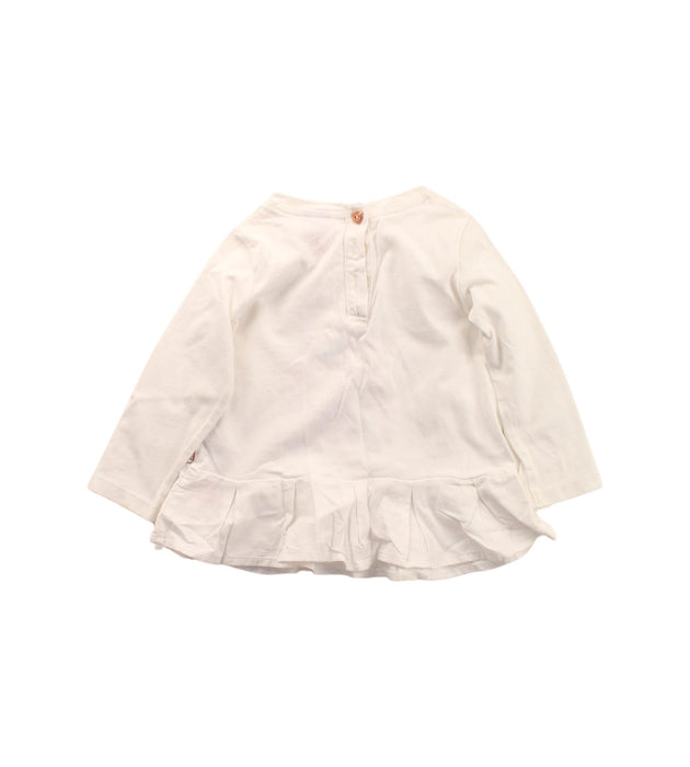 A White Long Sleeve Tops from Baker by Ted Baker in size 6-12M for girl. (Back View)