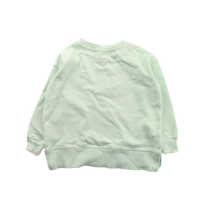 A Green Crewneck Sweatshirts from Seed in size 3T for neutral. (Back View)