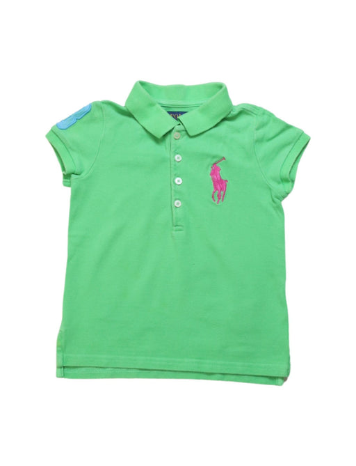 A Multicolour Short Sleeve Polos from Polo Ralph Lauren in size 4T for girl. (Front View)