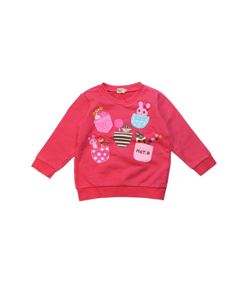 A Multicolour Crewneck Sweatshirts from Miki House in size 2T for girl. (Front View)