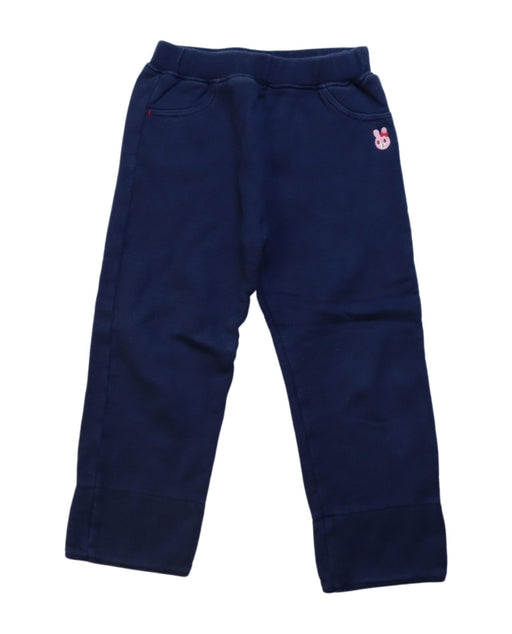 A Navy Casual Pants from Miki House in size 2T for girl. (Front View)