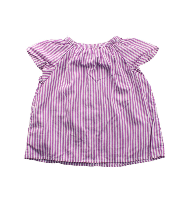 A Purple Short Sleeve Dresses from Ralph Lauren in size 3-6M for girl. (Back View)