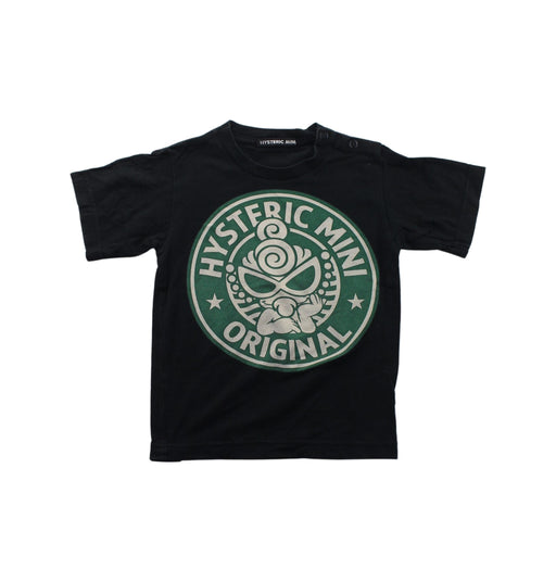 A Black Short Sleeve T Shirts from Hysteric Mini in size 18-24M for boy. (Front View)