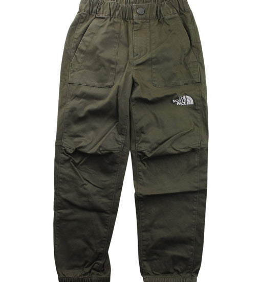 A Green Casual Pants from The North Face in size 6T for boy. (Front View)