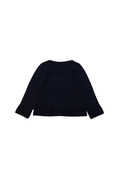 A Navy Cardigans from Jacadi in size 4T for girl. (Back View)