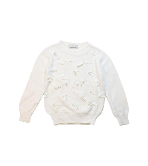 A White Knit Sweaters from Stella McCartney in size 4T for girl. (Front View)