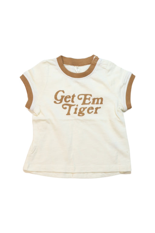 A Brown Short Sleeve T Shirts from Rylee + Cru in size 3-6M for neutral. (Front View)