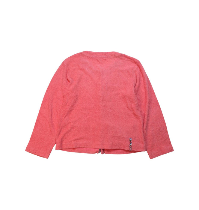 A Red Cardigans from Ragmart in size 7Y for girl. (Back View)
