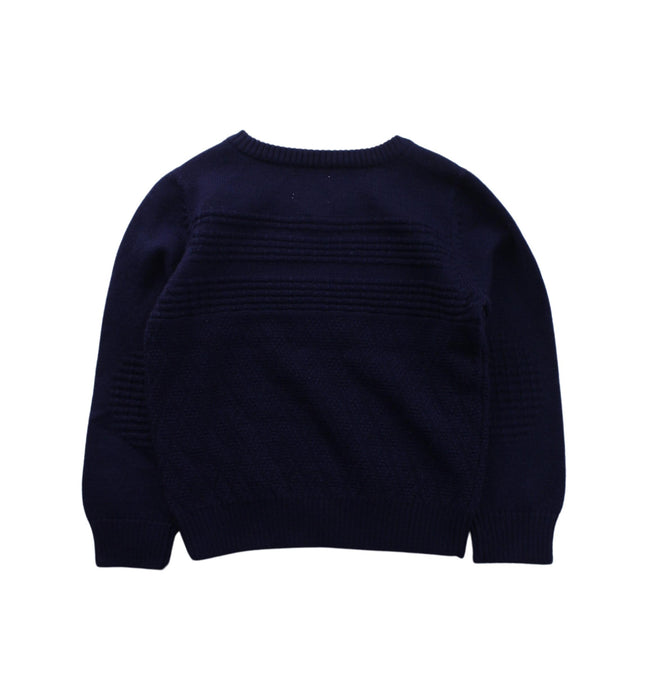 A Blue Knit Sweaters from As Little As in size 18-24M for boy. (Back View)