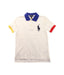 A White Short Sleeve Polos from Polo Ralph Lauren in size 5T for boy. (Front View)
