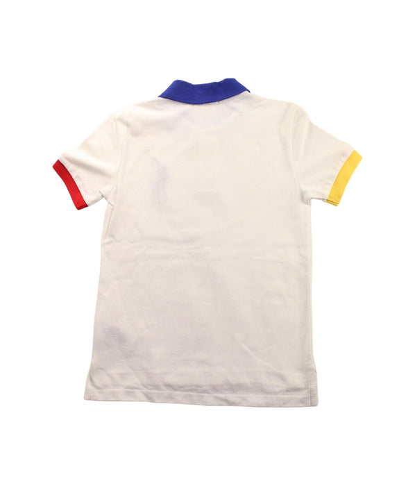 A White Short Sleeve Polos from Polo Ralph Lauren in size 5T for boy. (Back View)