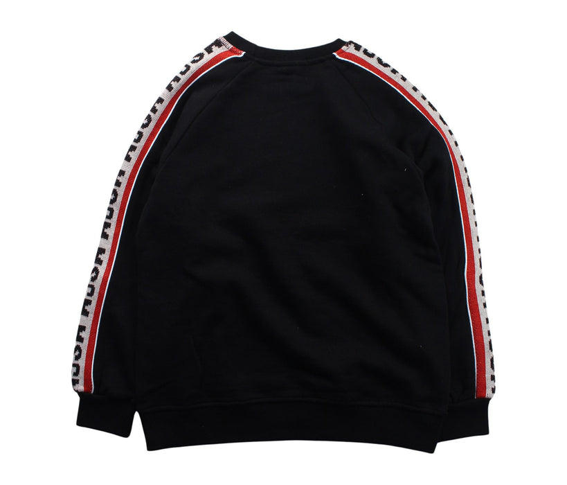 A Black Crewneck Sweatshirts from MSGM in size 8Y for boy. (Back View)