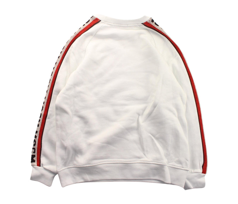 A White Crewneck Sweatshirts from MSGM in size 8Y for boy. (Back View)