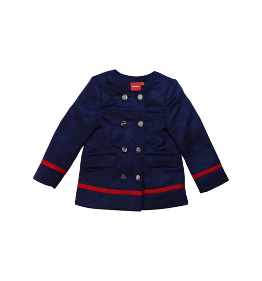 A Navy Lightweight Jackets from Ferrari in size 4T for girl. (Front View)