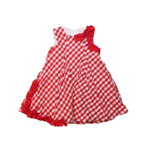 A Red Sleeveless Dresses from Nicholas & Bears in size 3T for girl. (Front View)