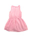 A Pink Sleeveless Dresses from Seed in size 2T for girl. (Back View)
