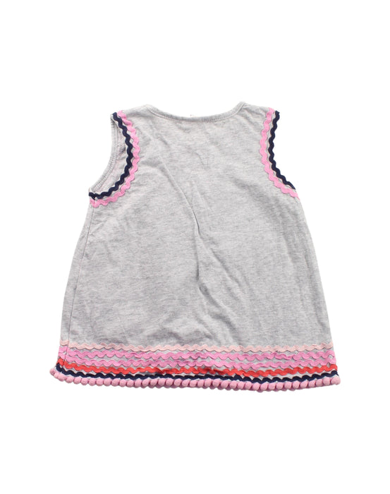 A Grey Sleeveless T Shirts from Seed in size 3T for girl. (Back View)